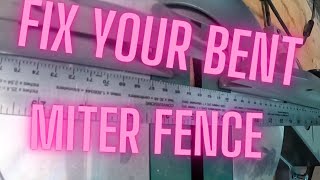 Bent Miter fence quick fix [upl. by Hasile205]