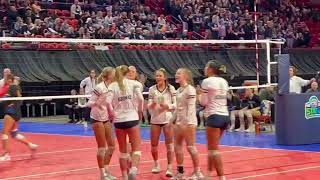 Video Aquinas volleyball 3 Bonduel 0 11824 [upl. by Samara]