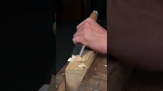 Doublepurpose chisel and wooden mallet craft wood woodworking [upl. by Wurst108]