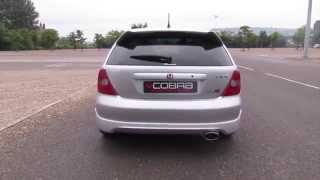 Honda Civic Type R EP3 Performance Exhaust by Cobra Sport [upl. by Nocam]