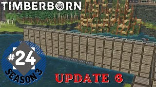 Using the Sluices  Timberborn Update 6  Season 3 Ep 24 [upl. by Bazluke]