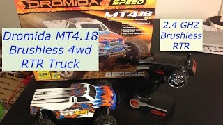 Dromida 118 MT418 BL brushless 4wd RTR truck first look [upl. by Ellevehc466]