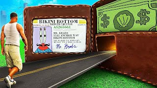 Whats Inside SPONGEBOBS MR KRABS WALLET in GTA 5 [upl. by Heise]