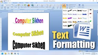 Text Formatting in MSWord 2007  Complete Tutorial  Microsoft Office Course microsoft msword [upl. by Illak528]