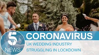 Coronavirus wedding industry struggling as lockdown ceremonies become norm  5 News [upl. by Angelle383]