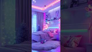 Choose your dream Purple Bedroom to vibe in relax study sleep 🌙🕯️ viralshorts aesthetic [upl. by Adliw]