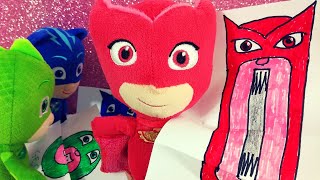 Disegniamo e coloriamo i Pj Masks in versione spaventosa ✏️🖊️Video per bambini [upl. by Yrod]