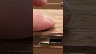 Lock installation finewoodworking satisfying asmrsounds unintentionalasmr woodworking madera [upl. by Oinimreh]