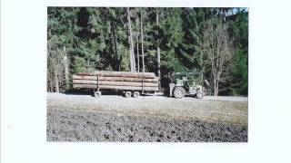 Holztransport mit Traktor [upl. by Arabela]