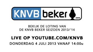 LIVESTREAM KNVB Beker 201314 Loting [upl. by Ahseym]