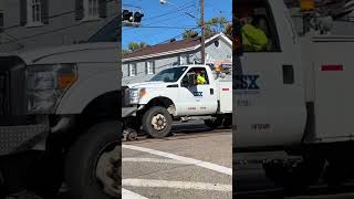 High railer blowing at a crossing [upl. by Howlyn]