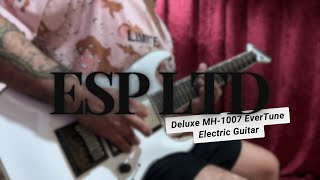 ESP LTD Deluxe MH1007 EverTune Electric Guitar  Modern Metalcore In Drop G Guitar Playthrough [upl. by Osric27]