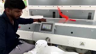 fiber filling machine working in customer quilt  comforter factory it can also fill down feather [upl. by Woodall]