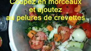 Bisque de crevette Recette réalisée Par Louisa Adnane [upl. by Eboj961]