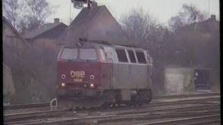 DSB Mz 1434 og 1424 Fredericia st 1989 [upl. by Annoyed]