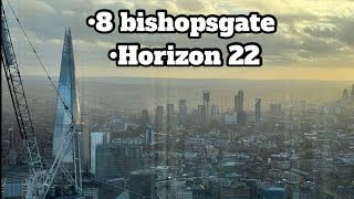 8 bishopsgate Lookout  Horizon 22 view  Liverpool Street  2k23 [upl. by Birdt]