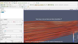 How to visualize streamlines of a OpenFOAM model with Paraview [upl. by Clintock87]