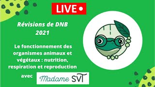 Révisions de DNB 2  Fonctionnement des organismes animaux et végétaux [upl. by Enahsed]