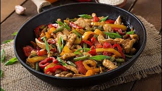 EASY CHICKEN STIR FRY RECIPEHOW TO MAKE STIRFRY CHICKEN amp VEGETABLES [upl. by Almund]