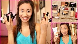 Huge Drugstore Makeup Haul ♡ With Swatches  MyLifeAsEva [upl. by Charlotte]