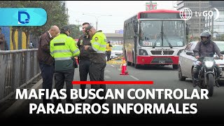 Mafias buscan controlar paraderos informales  Domingo al Día  Perú [upl. by Eibrab]