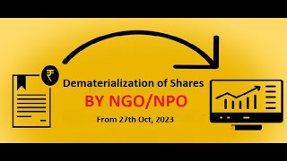 Dematerialisation of shares Sec 8 company  Impact on ngo of dematerialisation of shares [upl. by Ynnaffit]