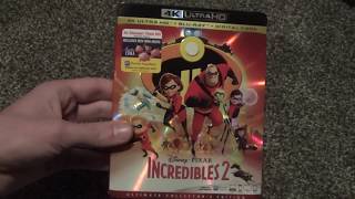 Disney Pixar The Incredibles 2 4K Ultra HD BluRay Unboxing [upl. by Bergin]