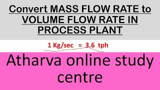 how do you convert mass flow rate to volumetric flow rate [upl. by Hedwig]