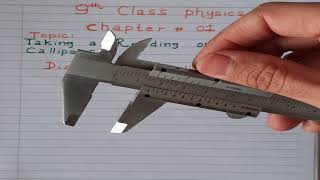 9th class Physics chapter 1how to take reading in Vernier caliper class 9 in Urdu  Hindi [upl. by Letsou271]