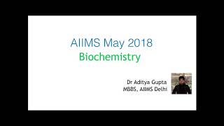 AIIMS May 2018 PG Exam Biochemistry Q by Dr Aditya Gupta Phenylketonuria biochemistry aiimspg [upl. by Casabonne566]