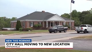 Simpsonville City Hall moving to new location [upl. by Ludovico]