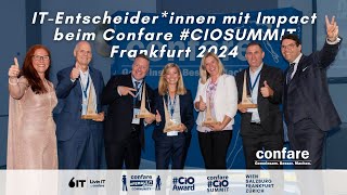 Unsere ITEntscheiderinnen haben Impact  Das war der Confare CIOSUMMIT Frankfurt 2024 [upl. by Elfstan]