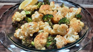 Roasted Broccoli and Cauliflower  Quick amp Easy Recipe [upl. by Yelac97]