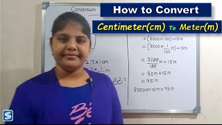 How To Convert Centimeter To Meter  Conversion of Centimeter To Meter  How To Convert cm to m [upl. by Belsky906]