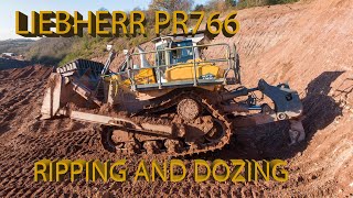 Liebherr PR766 G8 ripping and dozing dozer liebherr [upl. by Dotty325]