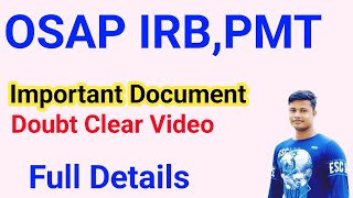 OSAP IRB PMT Important Document [upl. by Iatnahs]