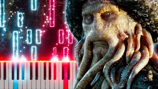 Davy Jones Theme – Hans Zimmer  PIANO SHEET MUSIC  MIDI 🎹 [upl. by Lynett]