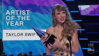 Taylor Swift Accepts the 2022 AMA for Artist of the Year  The American Music Awards [upl. by Ahk665]