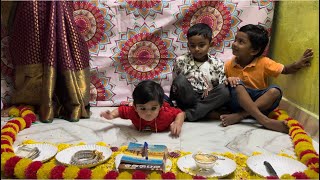 Harsha Vardhan annaprasana videoannaprasana vlogrice eating ceremony vlog [upl. by Ahsinek]