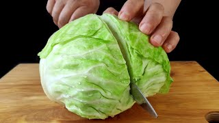 It’s so delicious and easy In this season you should eat more cabbage [upl. by Eniamert]