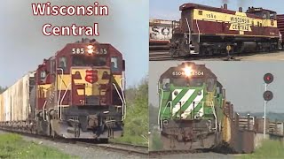 Wisconsin Central Vol 1  Featuring WC SD45 SDL39 GP35 GP40 and SW1500 Locomotives [upl. by Dallas545]