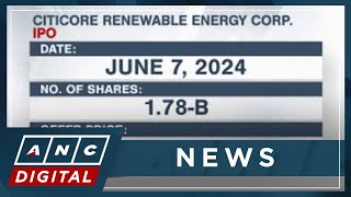 Citicore Renewable Energy all set for IPO on Friday  ANC [upl. by Hoseia]