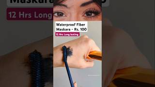 Waterproof Mascara under Rs 100 ✨ 12 hrs long lasting Mark Jo K Fiber Maskara 💫makeup drmenkavarma [upl. by Akihsan]