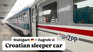 Croatian Sleeper Train  Stuttgart🇩🇪to Zagreb🇭🇷 in 14hours  Crossing 4 nations [upl. by Hsekar]