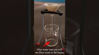 Sedimentation Decantation and filtration separation of substances experiment [upl. by Aay]