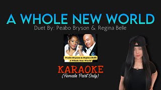 A Whole New World KARAOKE Female Part Only [upl. by Swanson564]