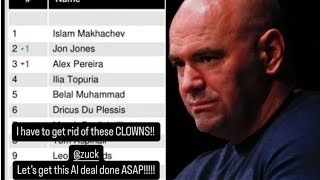 Dana White Rages Over Jon Jones Ranking Snub [upl. by Ecneps]