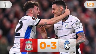 LIVERPOOL 03 ATALANTA  Europa League Live [upl. by Seigel]