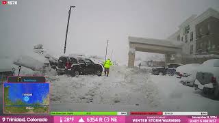 Trinidad Colorado Snowstorm Day 2  Live Stream Archive [upl. by Sumner]