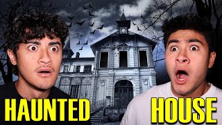 24 HOUR OVERNIGHT CHALLENGE IN HAUNTED HOUSE CAUGHT [upl. by Namara554]